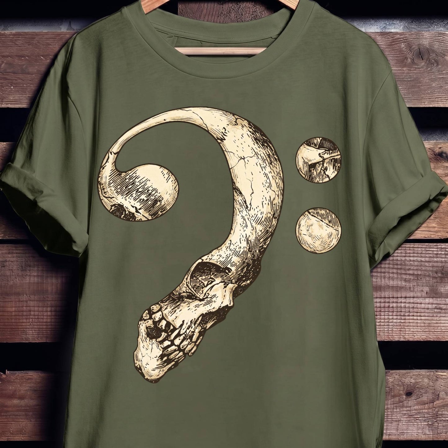 Bass Clef Skull Graphic Tee - The Music Frontiers