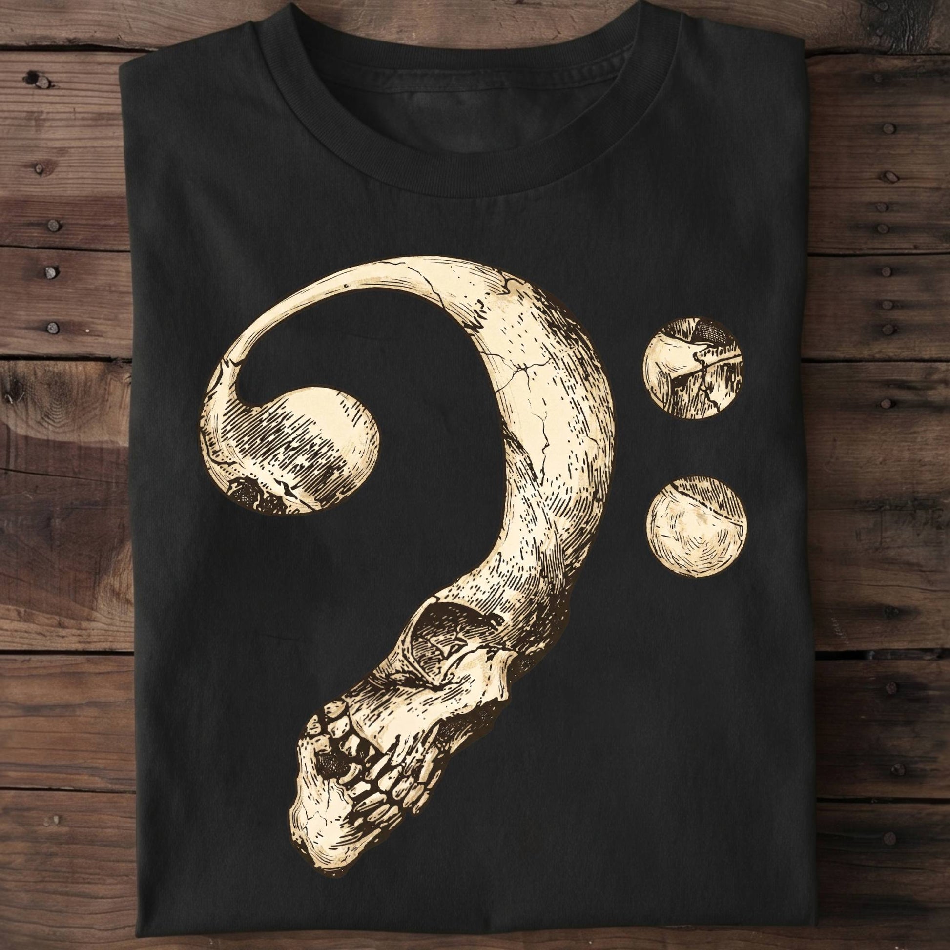 Bass Clef Skull Graphic Tee - The Music Frontiers