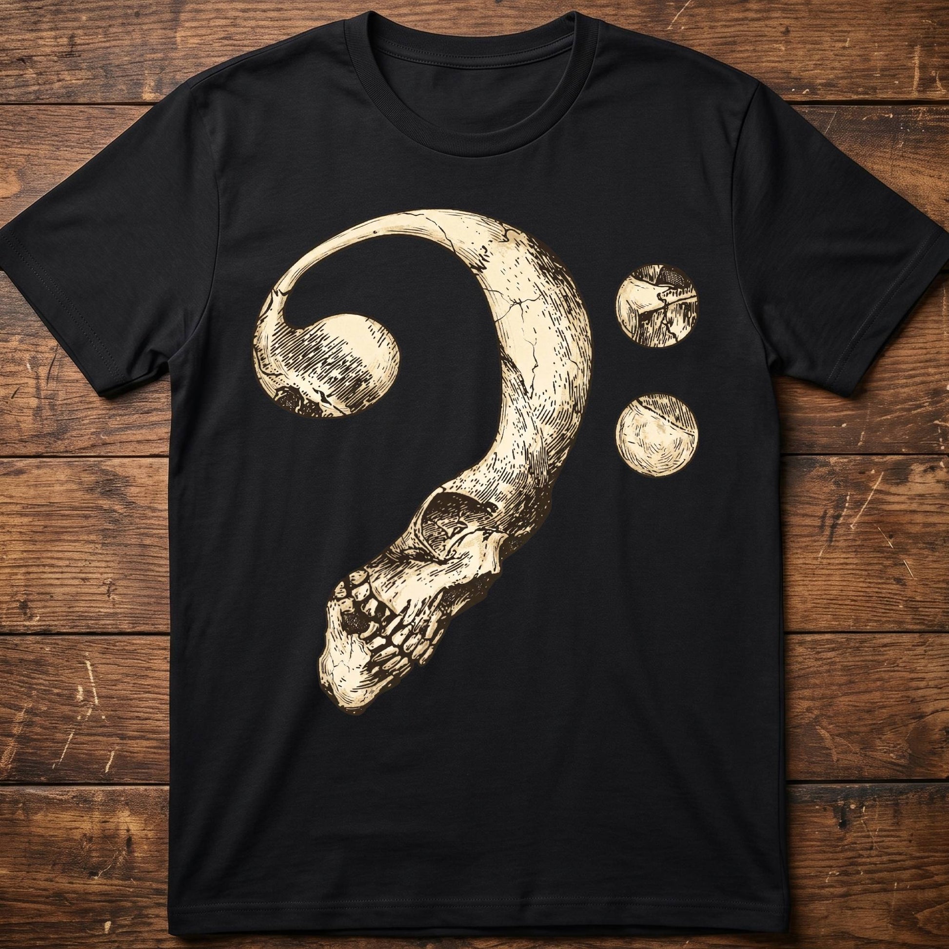Bass Clef Skull Graphic Tee - The Music Frontiers