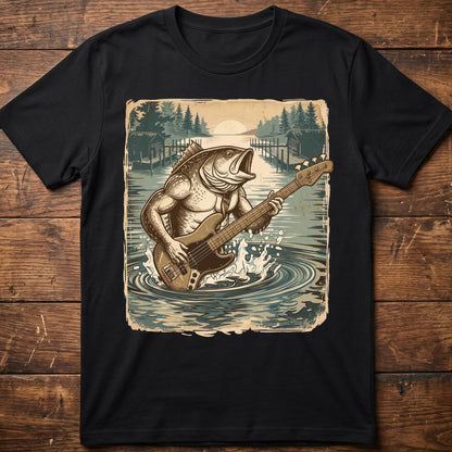 Bass Fish Bassist Graphic Tee - The Music Frontiers