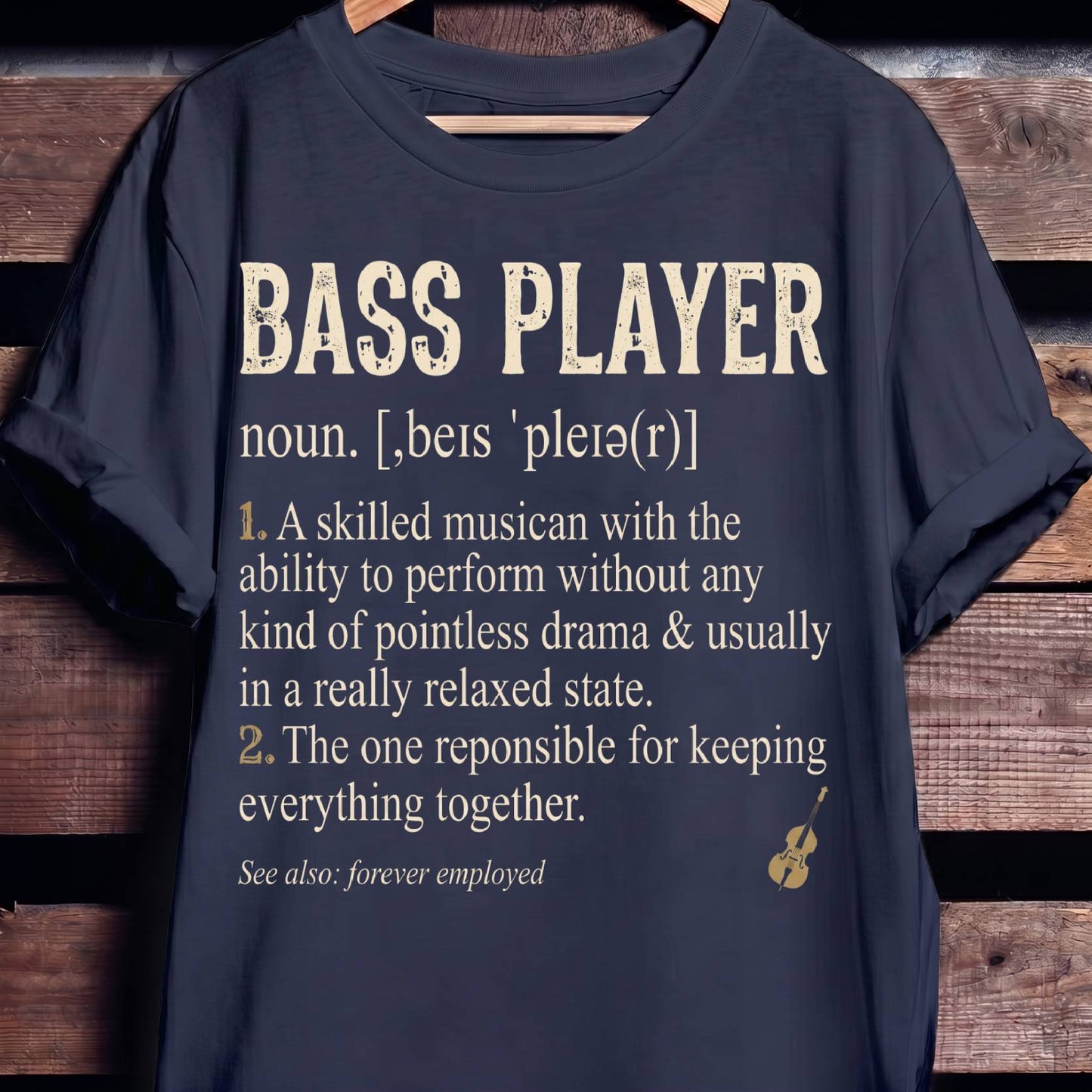 Bass Player Definition Graphic Tee - The Music Frontiers