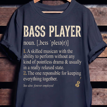 Bass Player Definition Graphic Tee - The Music Frontiers
