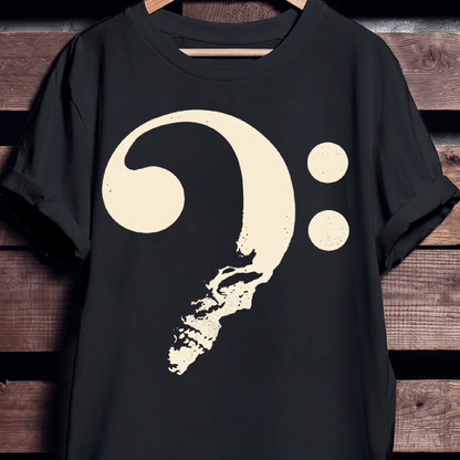 Bass Clef Face Negative Space - The Music Frontiers