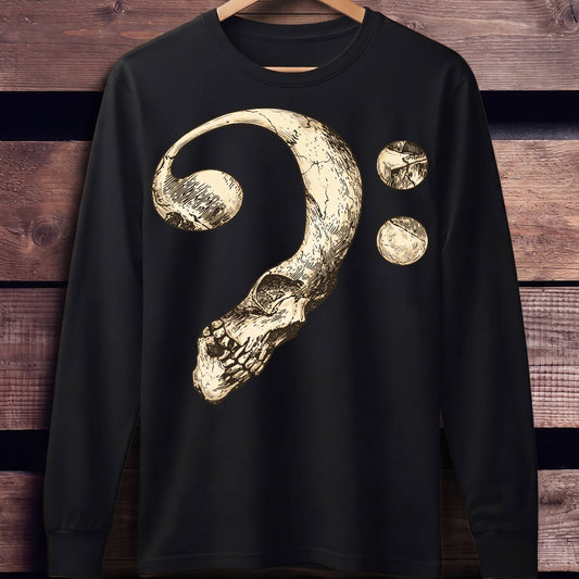 Bass Clef Skull Graphic