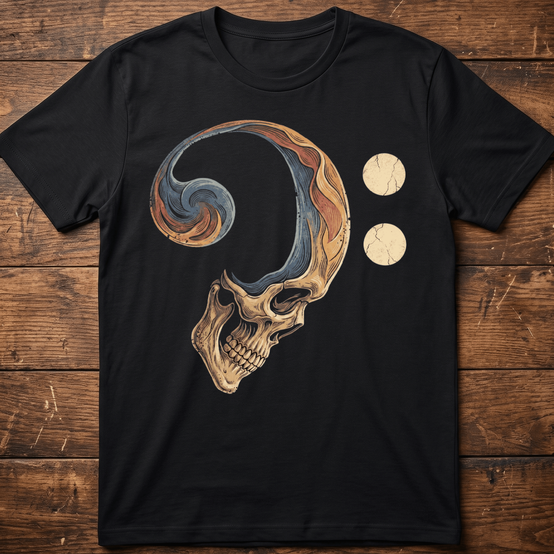 Bass Clef Skull Rhythm Tee - The Music Frontiers