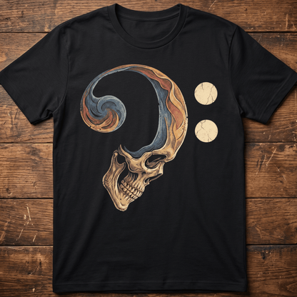 Bass Clef Skull Rhythm Tee - The Music Frontiers