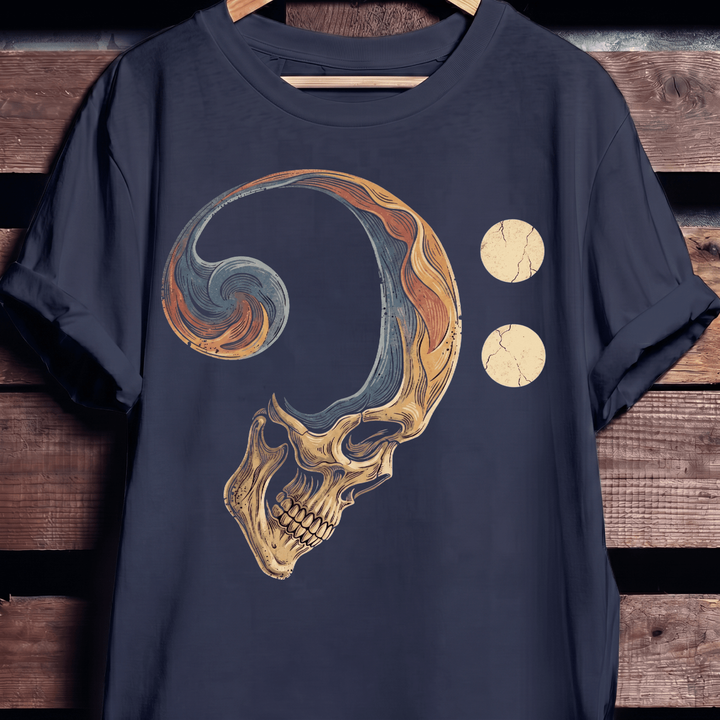 Bass Clef Skull Rhythm Tee - The Music Frontiers