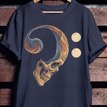Bass Clef Skull Rhythm Tee - The Music Frontiers