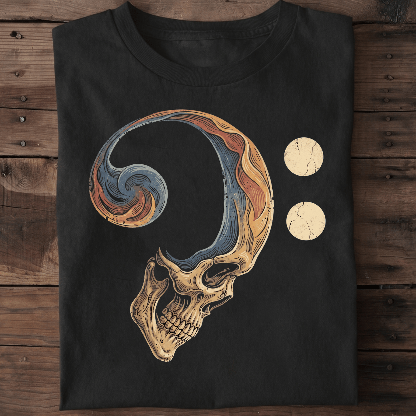 Bass Clef Skull Rhythm Tee - The Music Frontiers