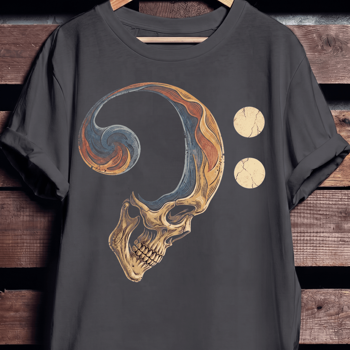 Bass Clef Skull Rhythm Tee - The Music Frontiers
