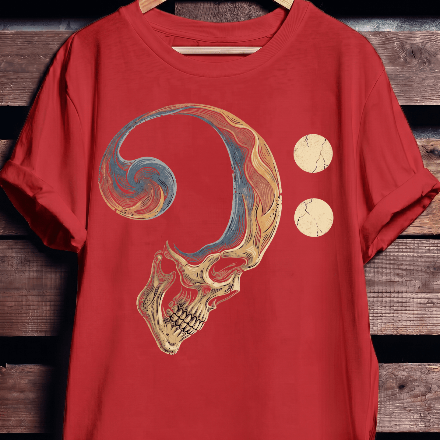 Bass Clef Skull Rhythm Tee - The Music Frontiers