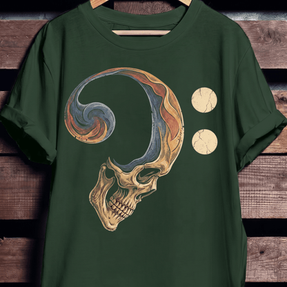 Bass Clef Skull Rhythm Tee - The Music Frontiers