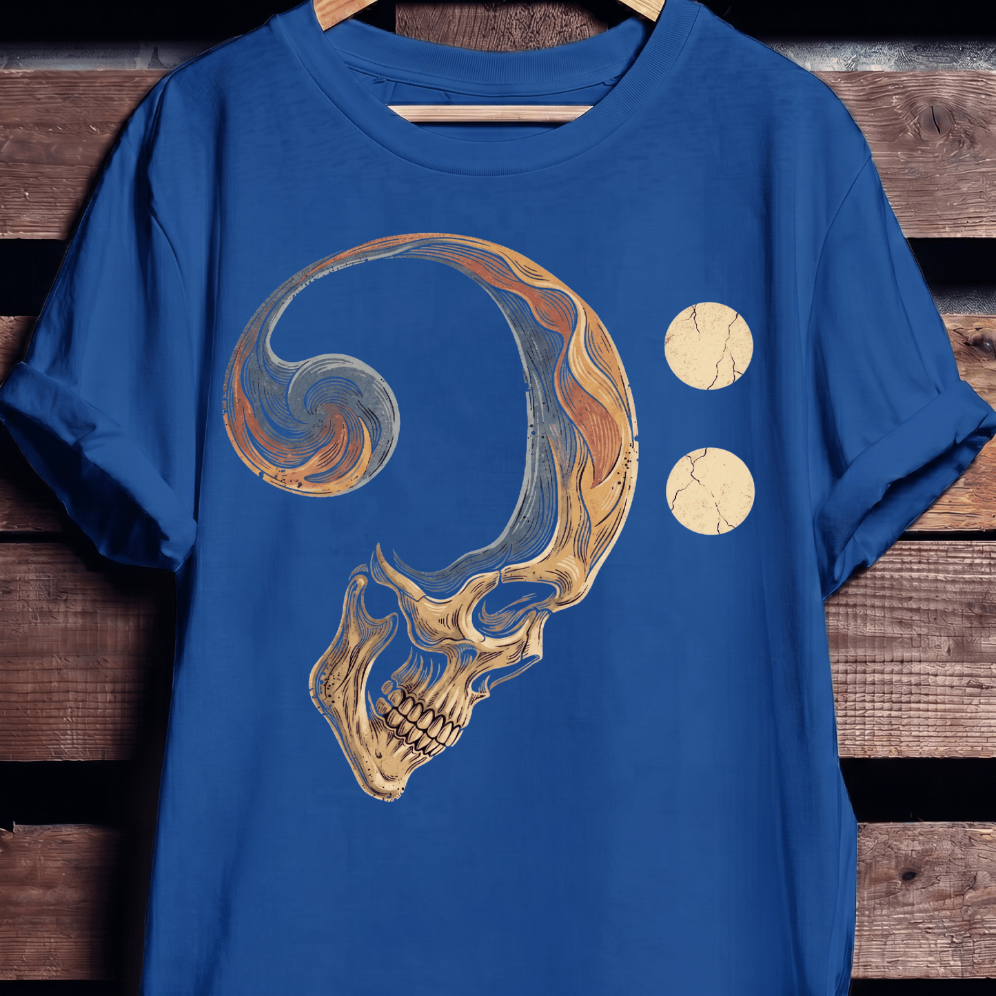 Bass Clef Skull Rhythm Tee - The Music Frontiers