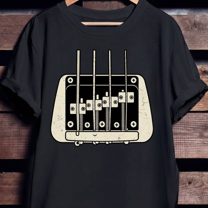 Bass Guitar Bridge Graphic Tee - Unisex Standard T-Shirt