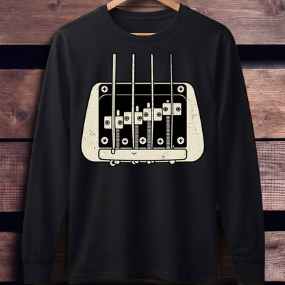 Bass Guitar Bridge Graphic Tee - Unisex Standard Long Sleeve