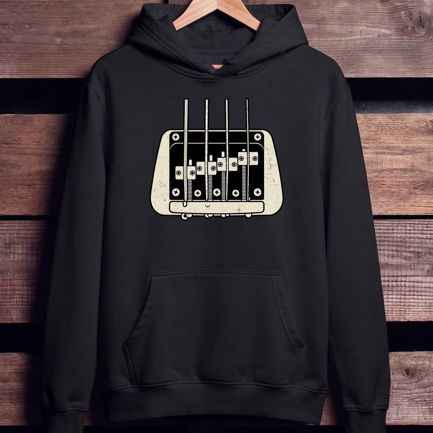 Bass Guitar Bridge Graphic Tee - Unisex Standard Hoodie