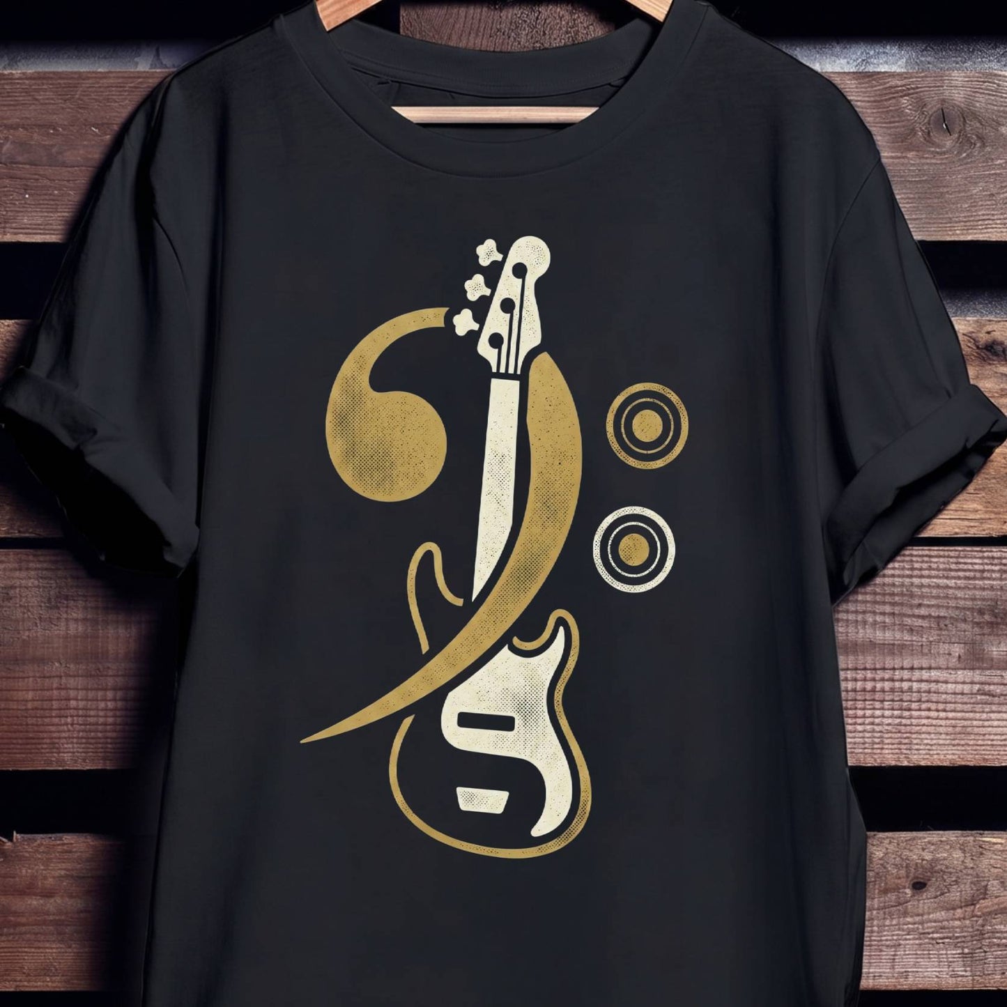Bass Guitar Clef Symbol Tee - Unisex Standard T-Shirt