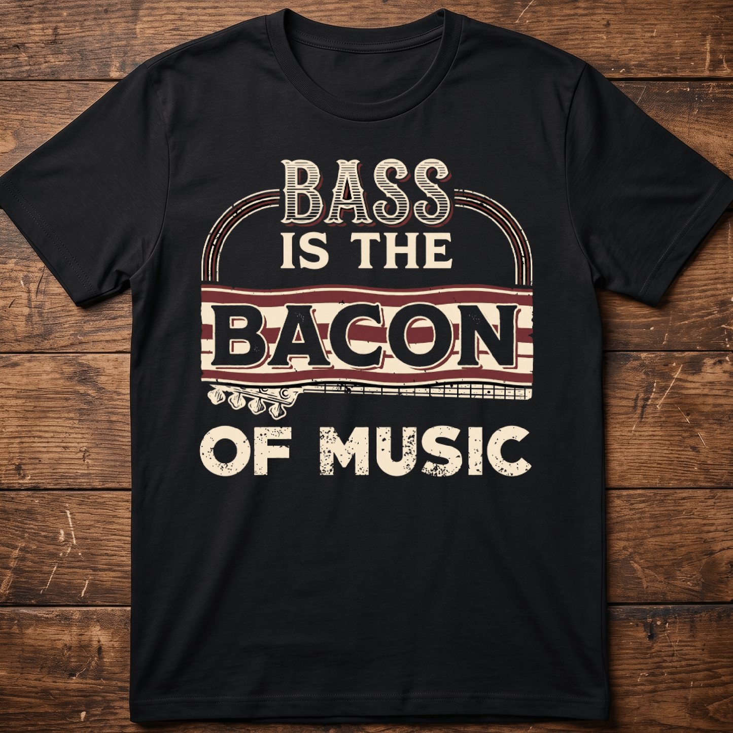 Bass Is The Bacon Of Music Tee - The Music Frontiers