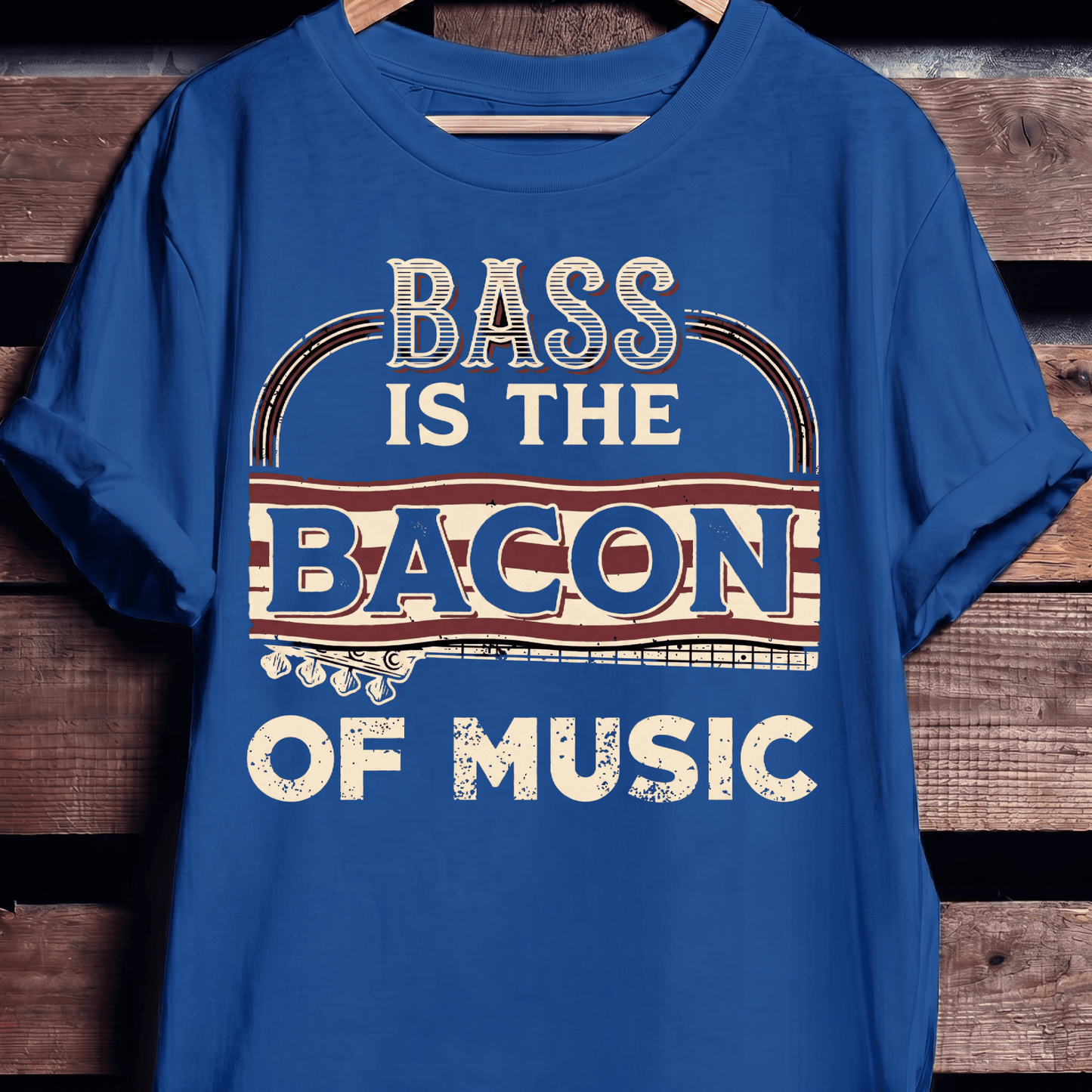 Bass Is The Bacon Of Music Tee - The Music Frontiers