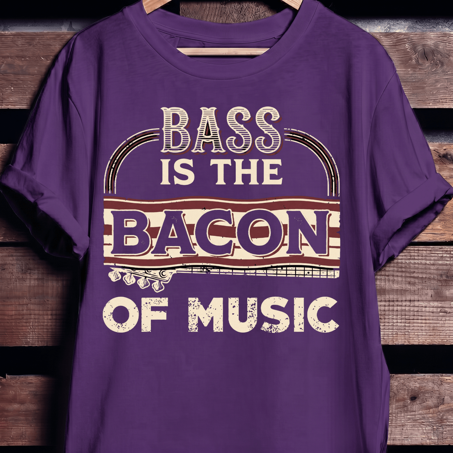 Bass Is The Bacon Of Music Tee - The Music Frontiers