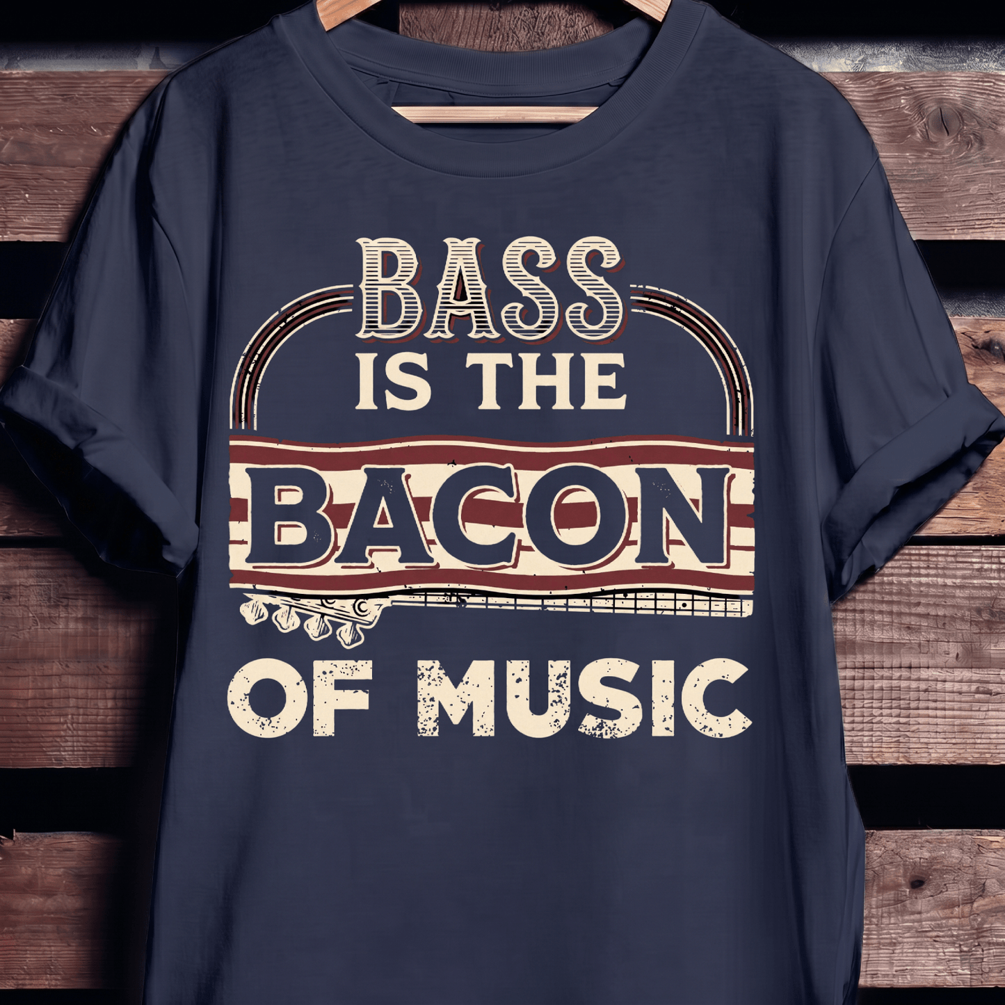 Bass Is The Bacon Of Music Tee - The Music Frontiers