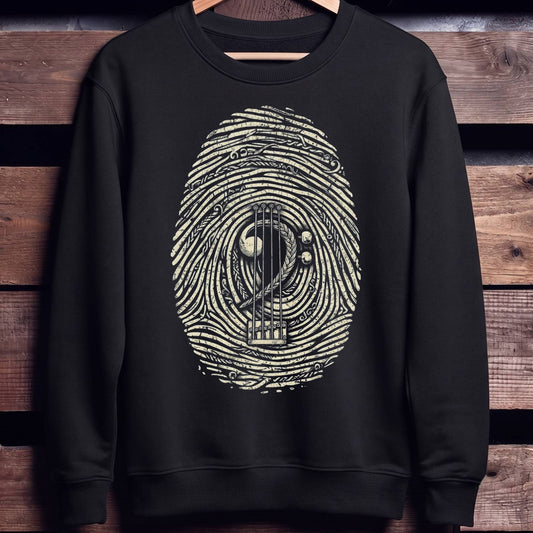 Bass Player Fingerprint Graphic