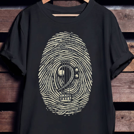 Bass Player Fingerprint Graphic