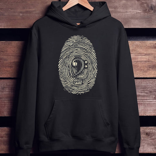 Bass Player Fingerprint Graphic