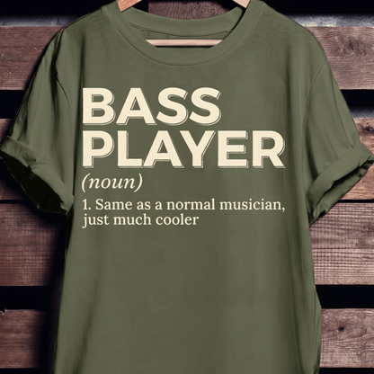 Bass Player Much Cooler Tee - The Music Frontiers