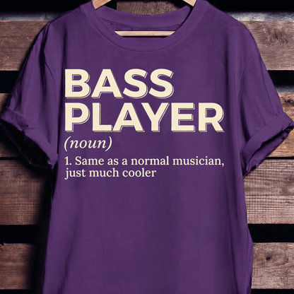 Bass Player Much Cooler Tee - The Music Frontiers