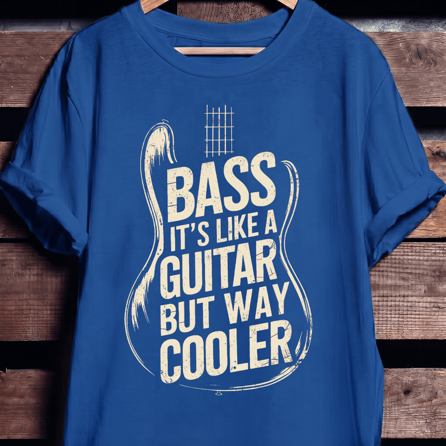 Bass Way Cooler Than Guitar Tee - The Music Frontiers