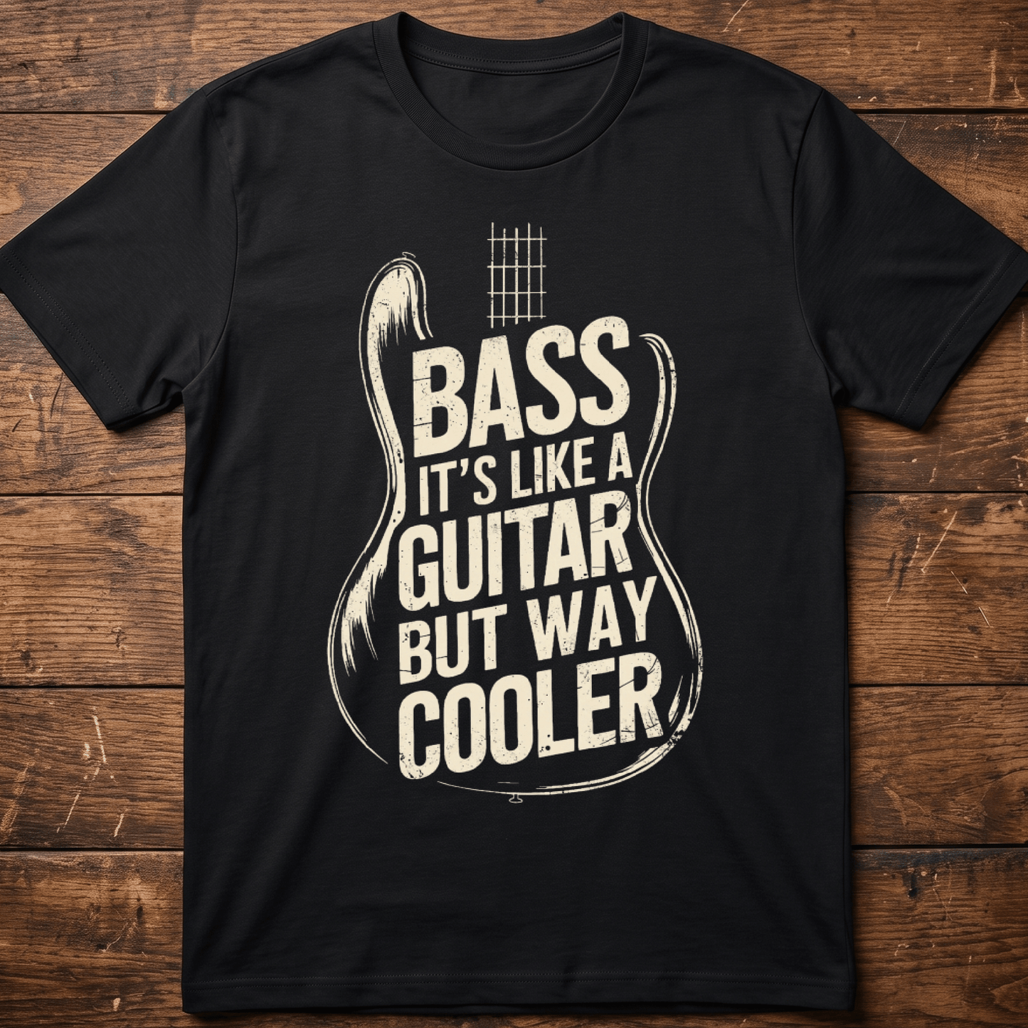 Bass Way Cooler Than Guitar Tee - The Music Frontiers