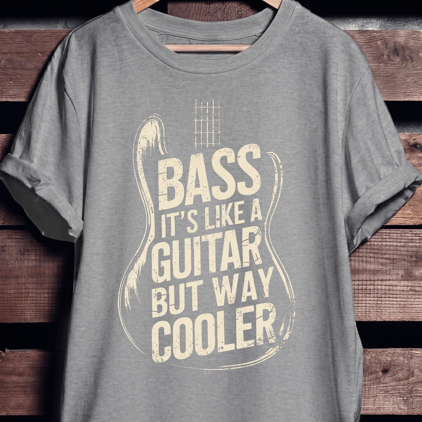 Bass Way Cooler Than Guitar Tee - The Music Frontiers