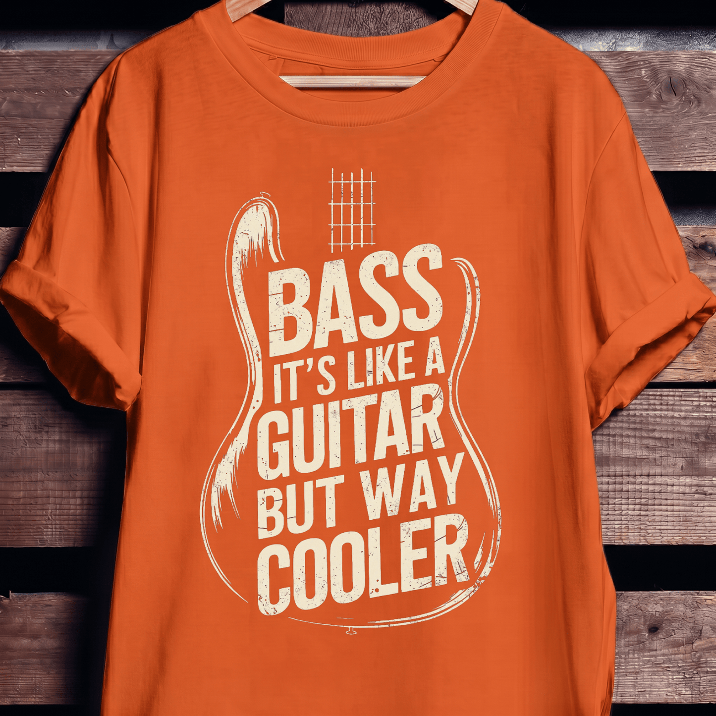 Bass Way Cooler Than Guitar Tee - The Music Frontiers