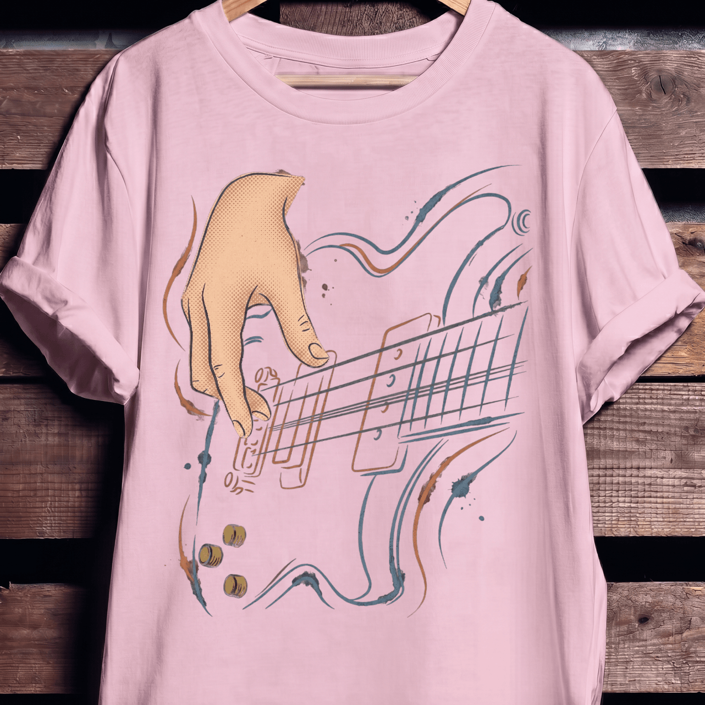 Bassist Hand Rhythm Flow Tee - The Music Frontiers