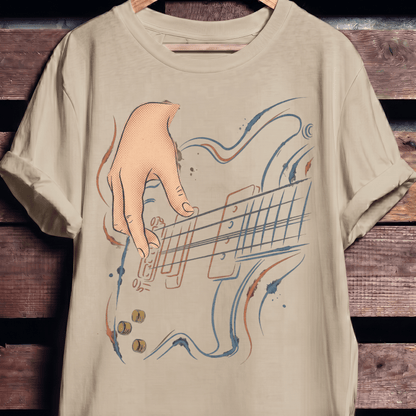 Bassist Hand Rhythm Flow Tee - The Music Frontiers