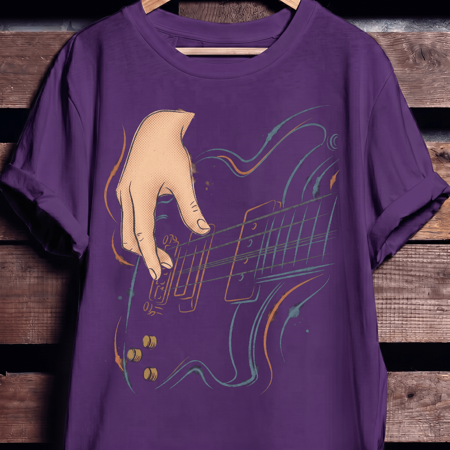 Bassist Hand Rhythm Flow Tee - The Music Frontiers