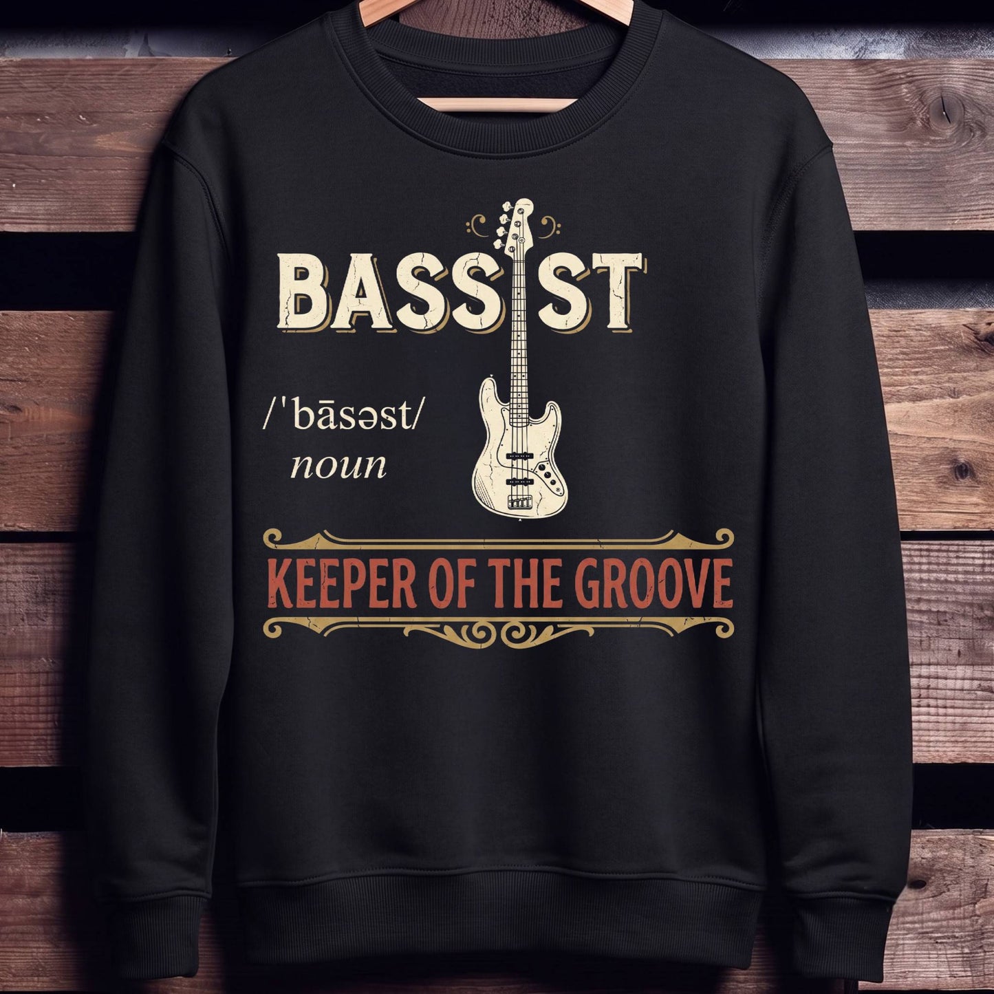 Bassist Keeper Of The Groove - Unisex Standard Crew Neck Sweatshirt