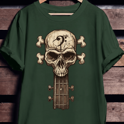 Bassist Skull Graphic T-Shirt - The Music Frontiers