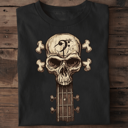 Bassist Skull Graphic T-Shirt - The Music Frontiers