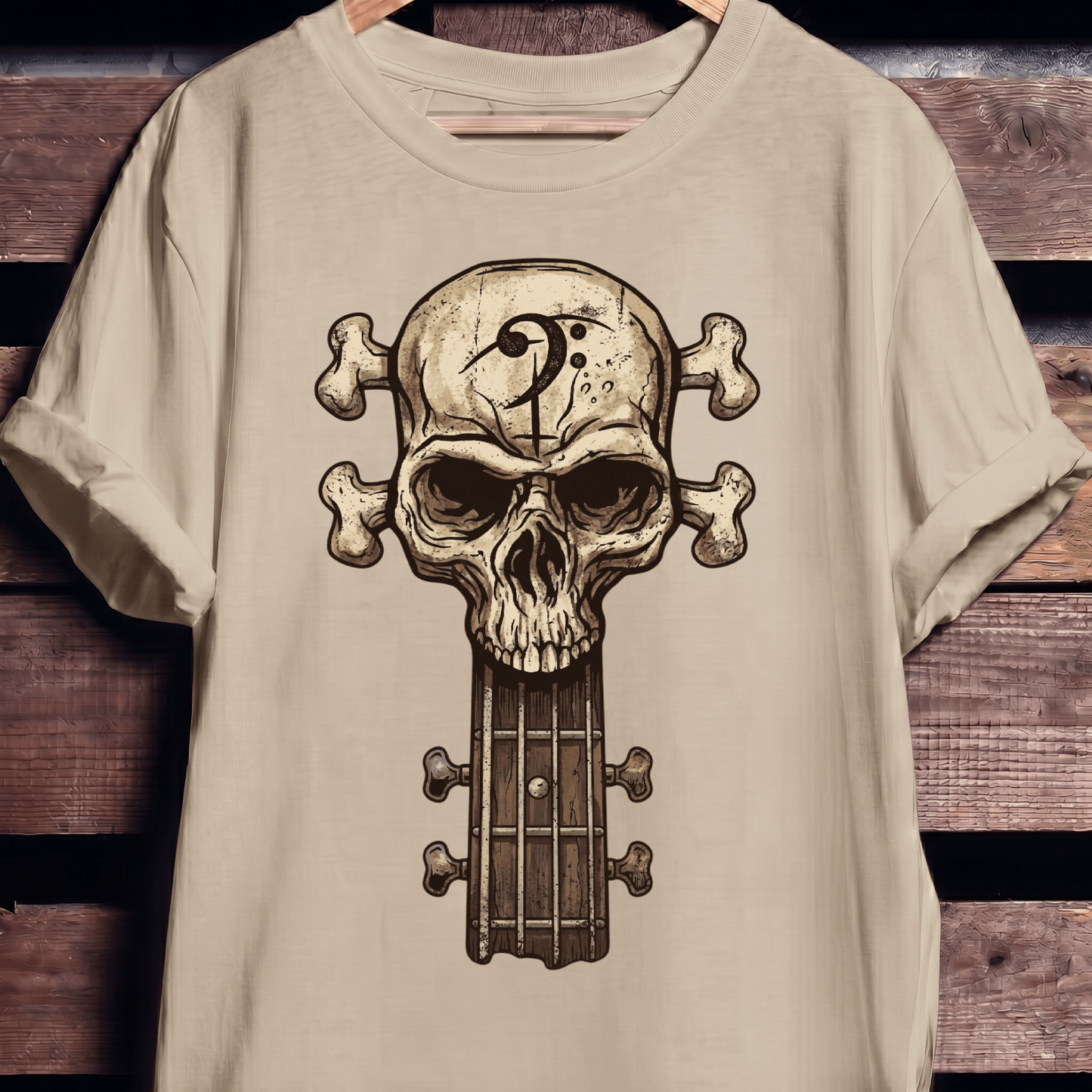 Bassist Skull Graphic T-Shirt - The Music Frontiers