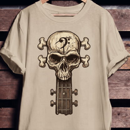 Bassist Skull Graphic T-Shirt - The Music Frontiers