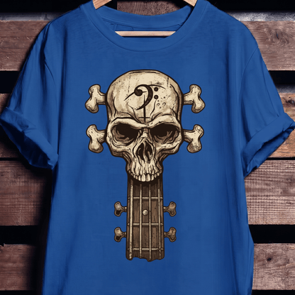 Bassist Skull Graphic T-Shirt - The Music Frontiers
