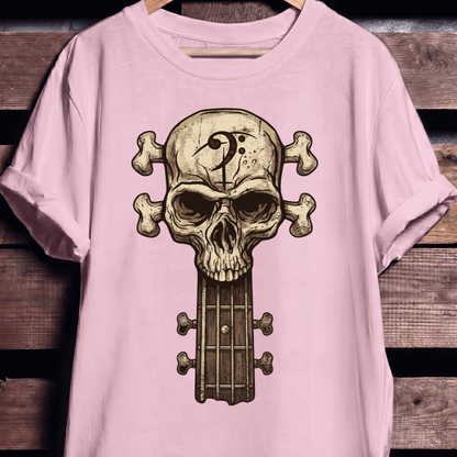 Bassist Skull Graphic T-Shirt - The Music Frontiers