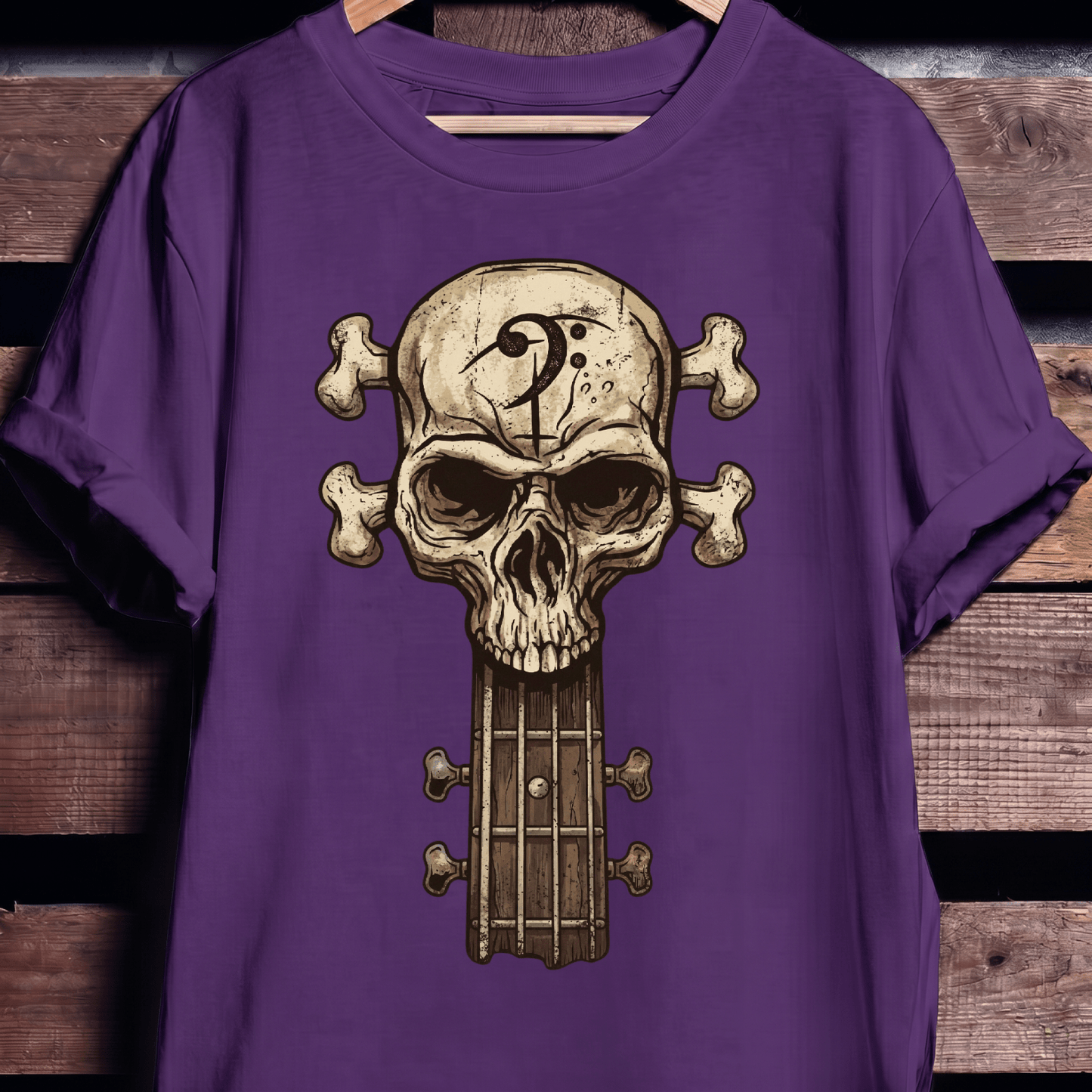 Bassist Skull Graphic T-Shirt - The Music Frontiers