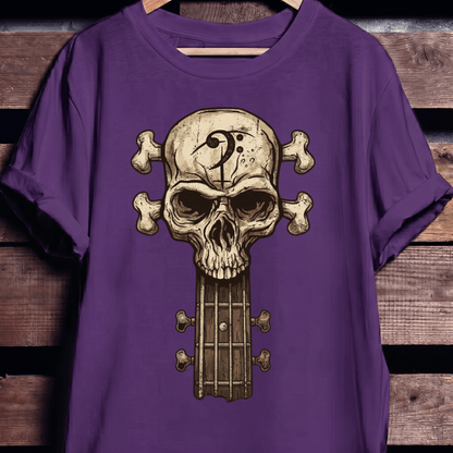 Bassist Skull Graphic T-Shirt - The Music Frontiers