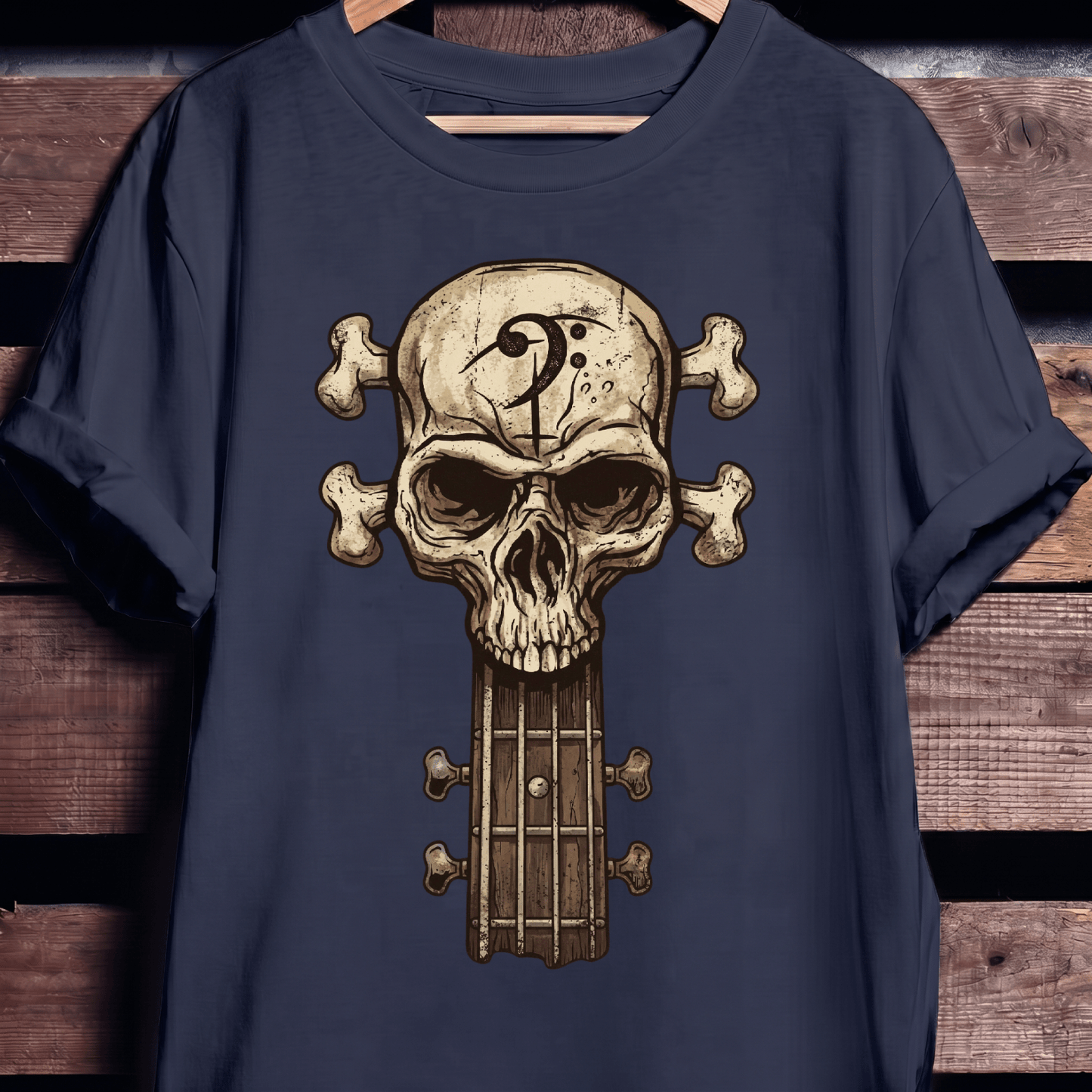 Bassist Skull Graphic T-Shirt - The Music Frontiers