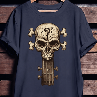 Bassist Skull Graphic T-Shirt - The Music Frontiers
