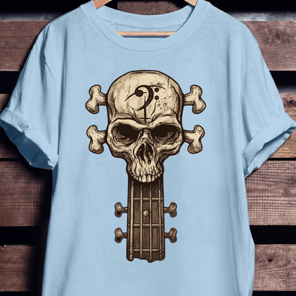Bassist Skull Graphic T-Shirt - The Music Frontiers