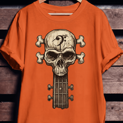 Bassist Skull Graphic T-Shirt - The Music Frontiers